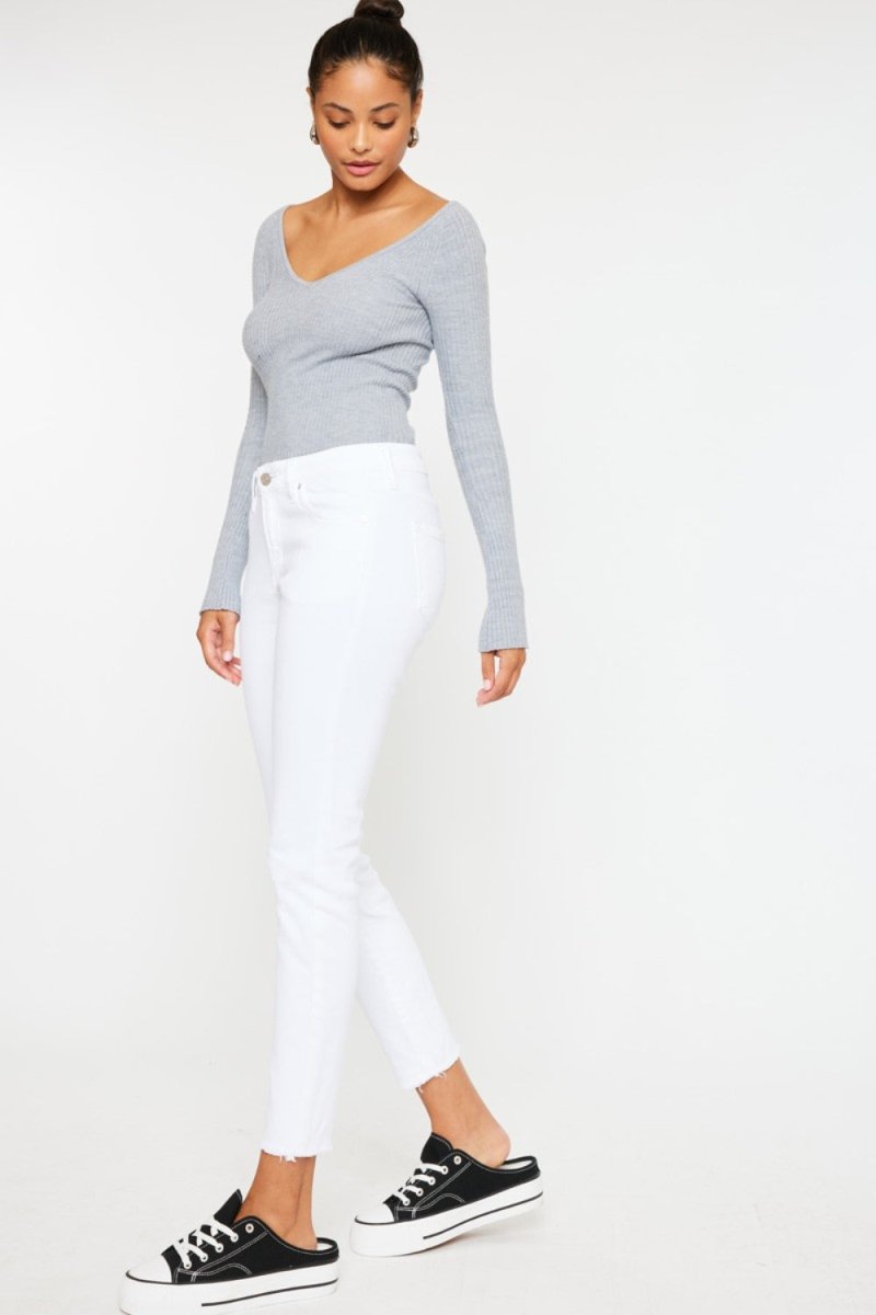 Kancan Mid Rise Ankle Skinny Jeans - Bottoms Sale